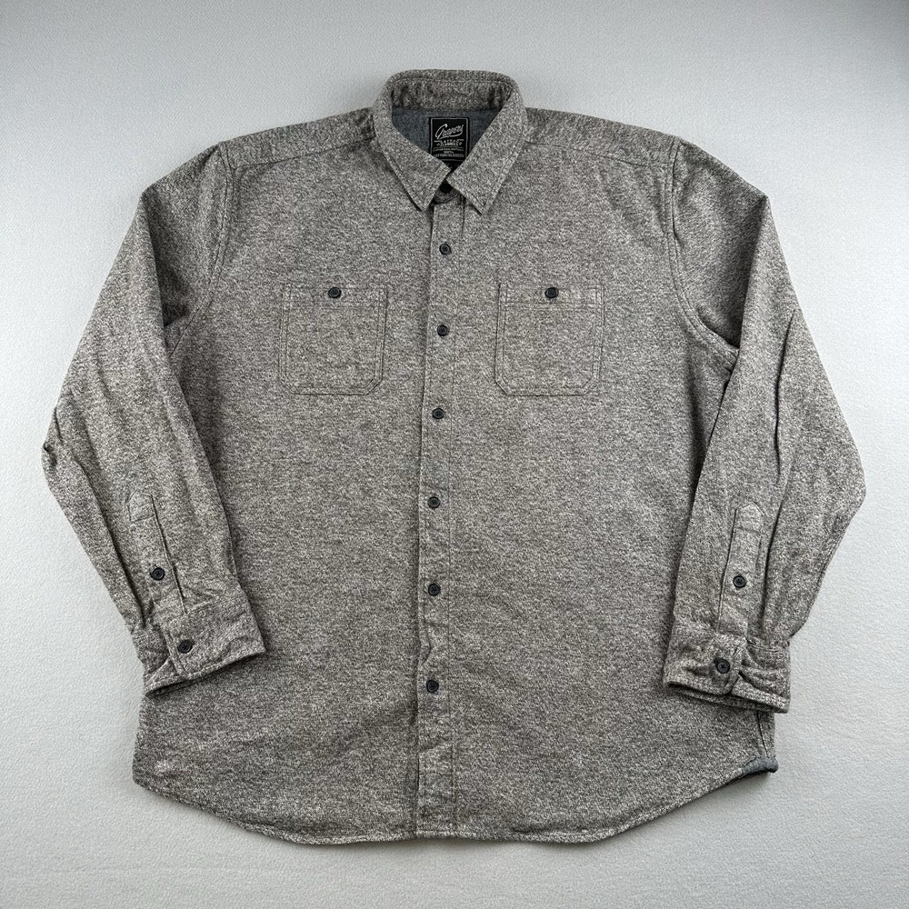 Grayers Heritage Flannel Shirt Mens XXL Gray Long Sleeve Cotton Button Down